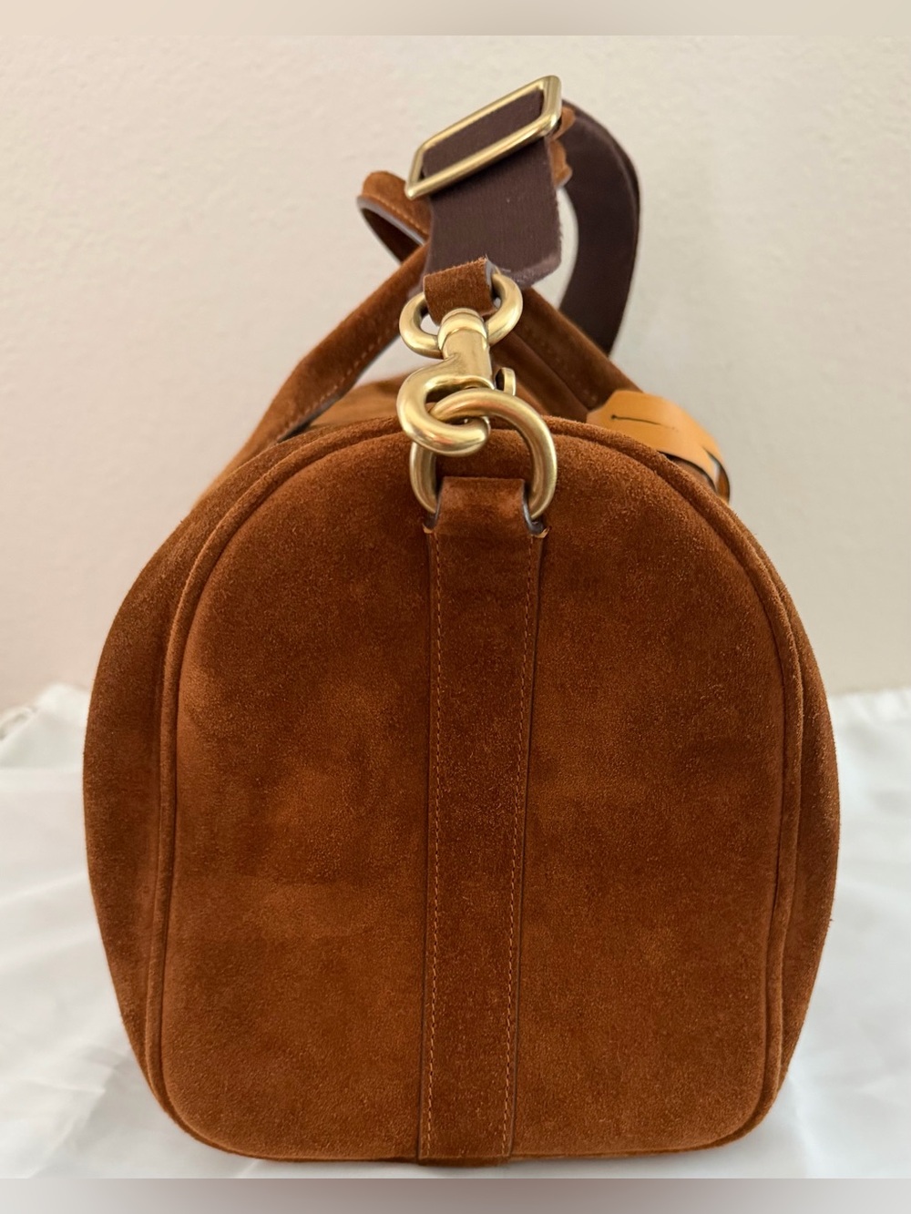 Coach Compass Bag 35 Suede Warm Brown - Picture 3 of 7